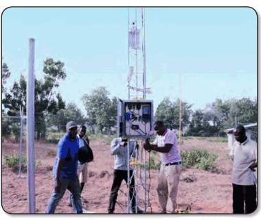 Automatic Weather Station with Sun Tracker Energy Center, KNUST/African Grid Solar Project Kumasi, Ghana