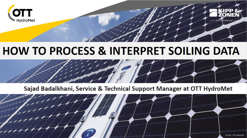 Webinar: How to Process and Interpret Soiling Data