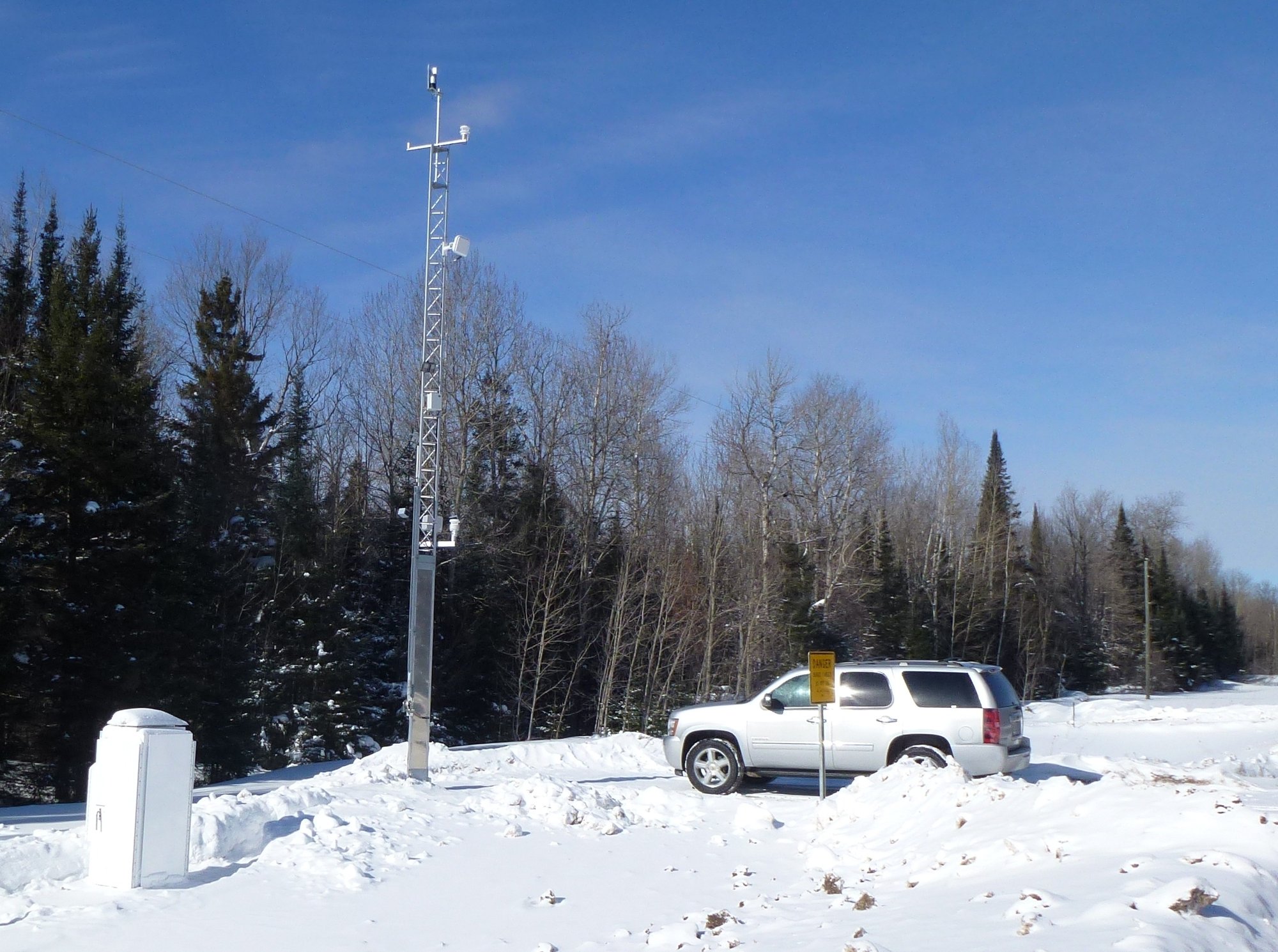 RWIS on a snowy road